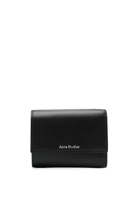 Portafoglio con logo in nero - unisex ACNE STUDIOS | CG0221900